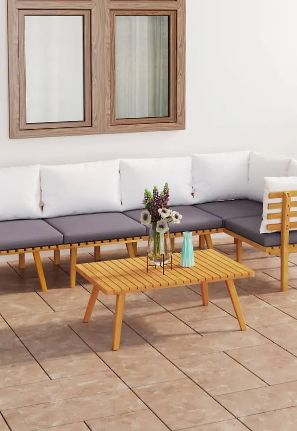 Härlig loungegrupp i brunt från vidaXL.