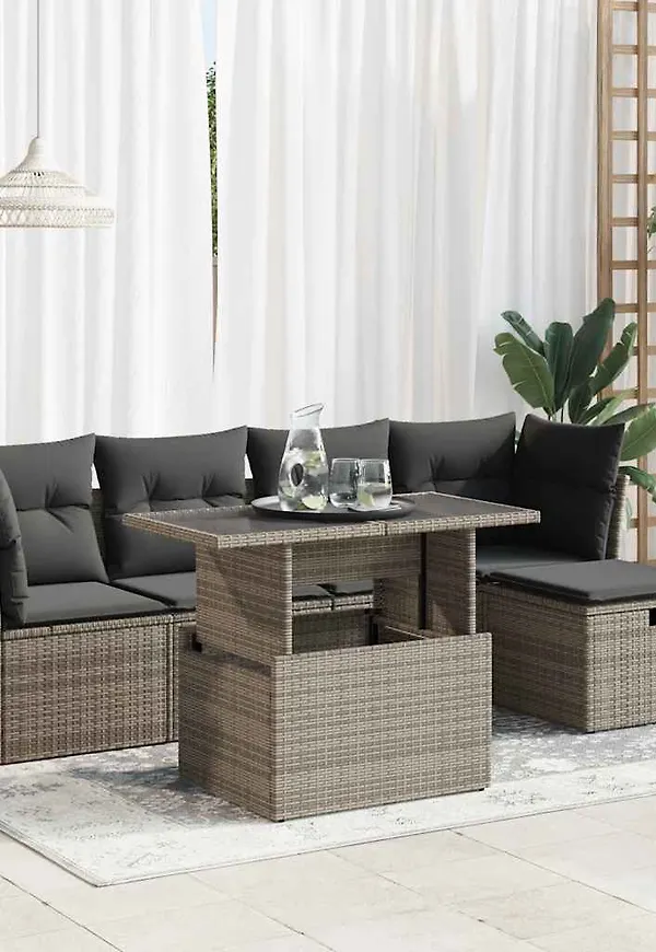 Grå VidaXL möbelgrupp som passar perfekt till hösten 2025!