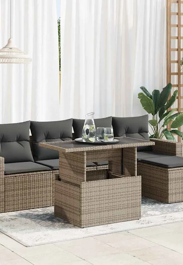 Superfin möbelgrupp i grått från vidaXL.