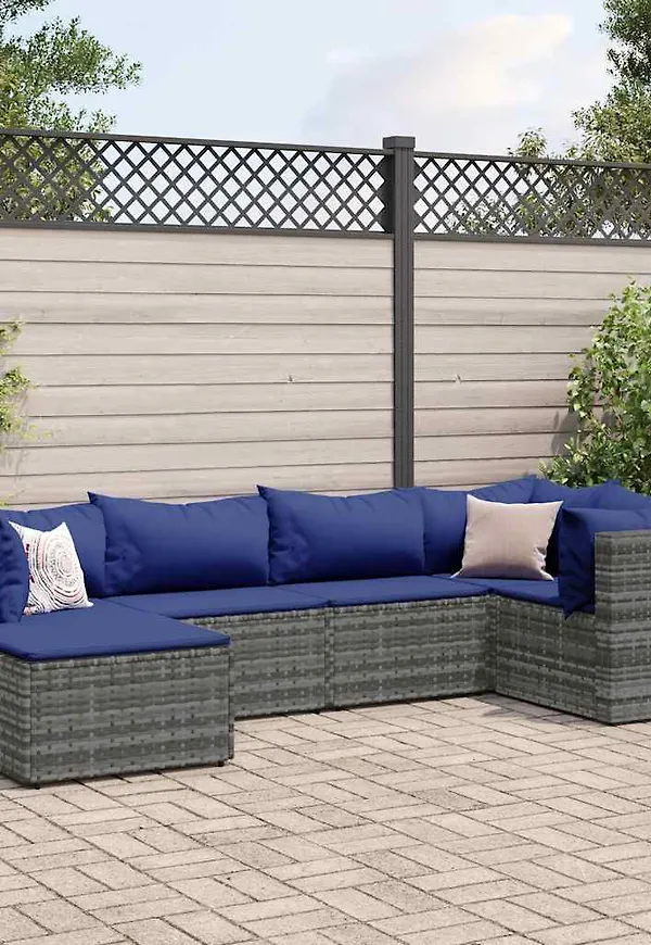 Ikonisk möbelgrupp i grått från vidaXL.