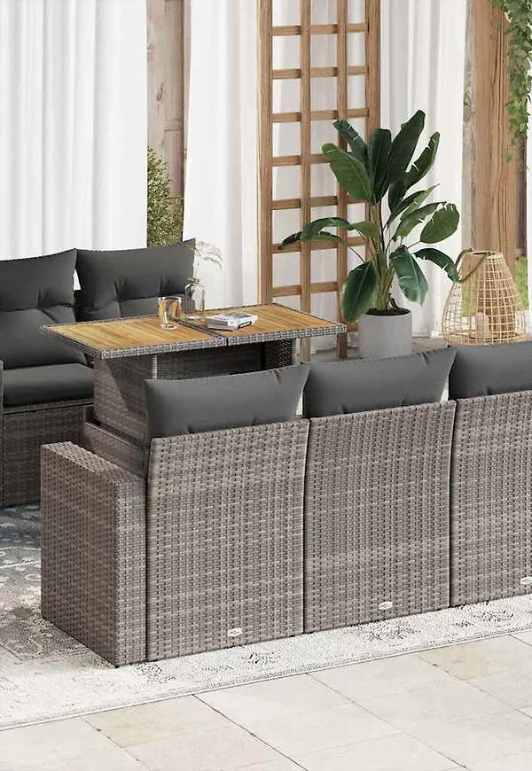 Grå VidaXL trädgårdsbord som passar perfekt till hösten 2025!