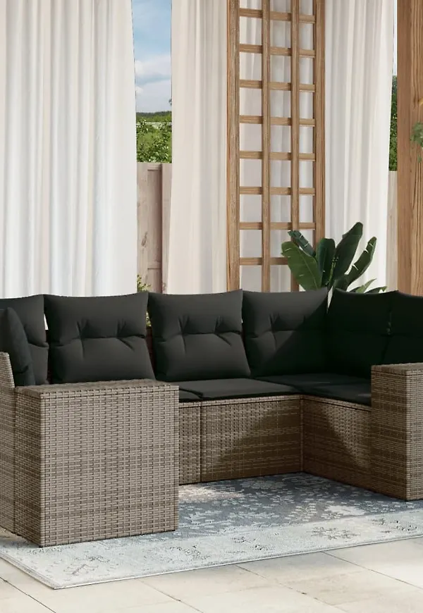 Grå soffgrupp som passar perfekt till våren 2025!