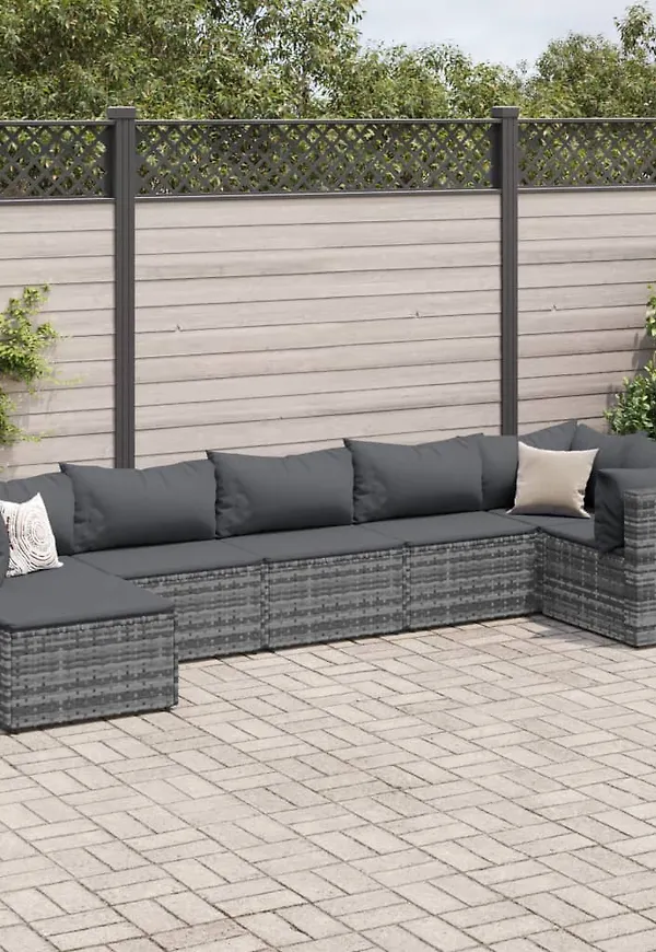 Riktigt snygg möbelgrupp i grått från vidaXL.