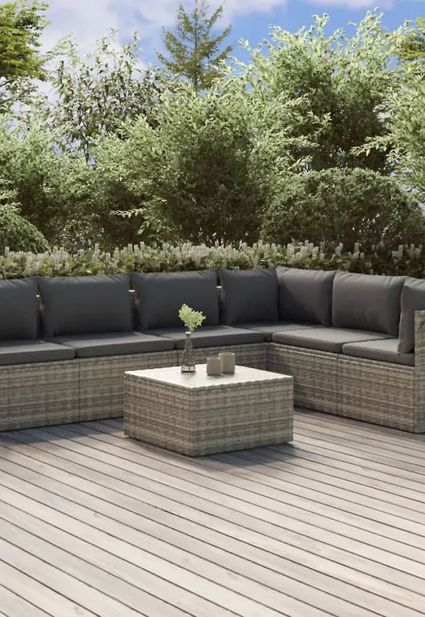 Moderiktig utemöbel i grått från vidaXL.