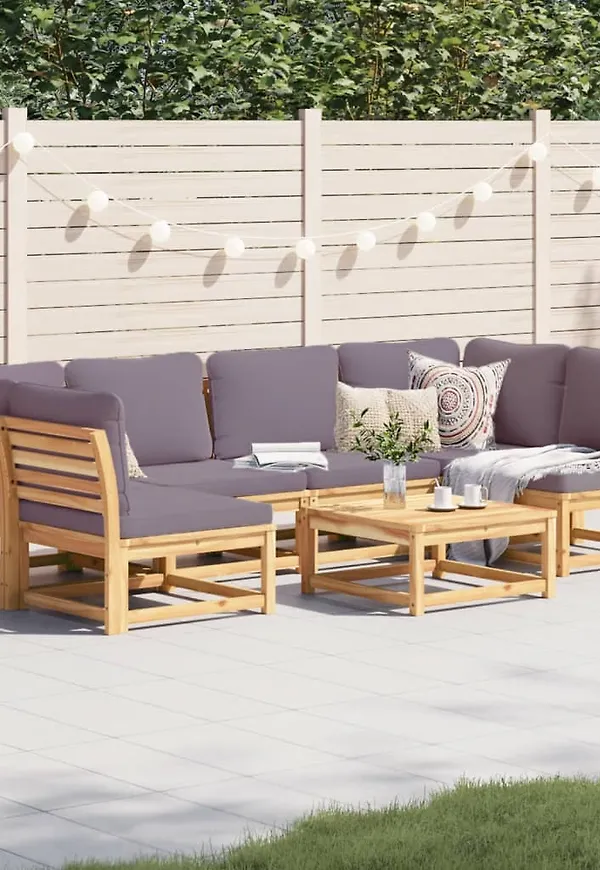 Riktigt fin trädgårdsgrupp i brunt från vidaXL.