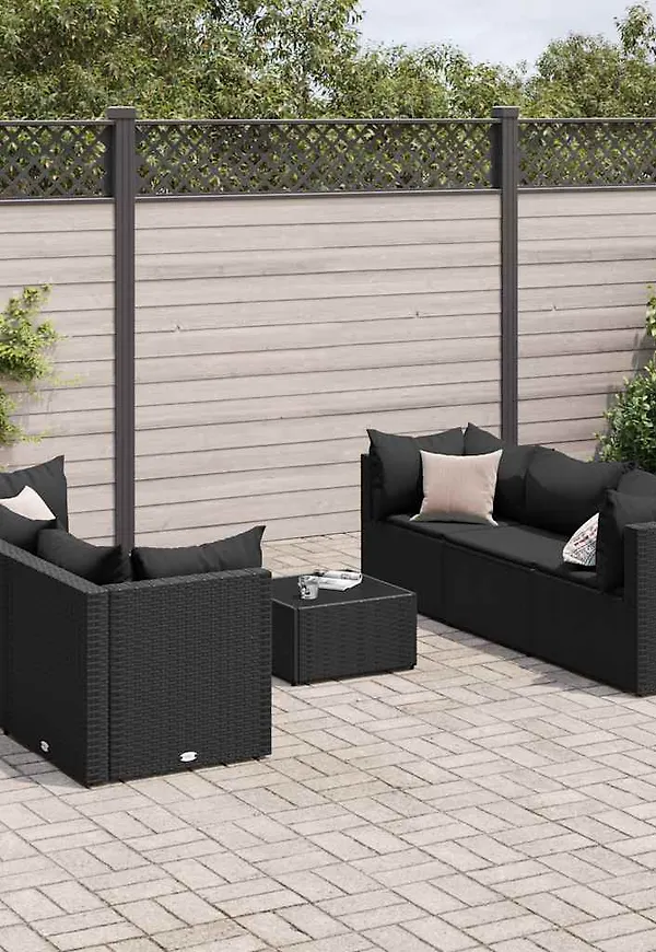 Svart VidaXL möbelgrupp som passar perfekt till hösten 2025!