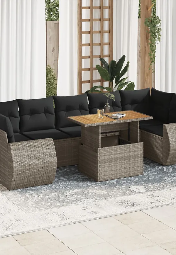 Skön bord i grått från vidaXL.