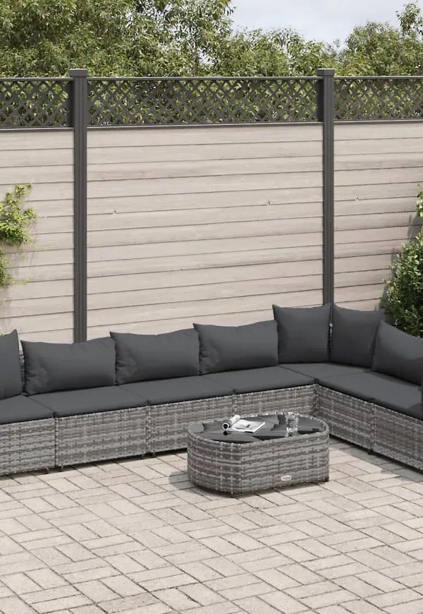 Grå soffgrupp som passar perfekt till våren 2025!