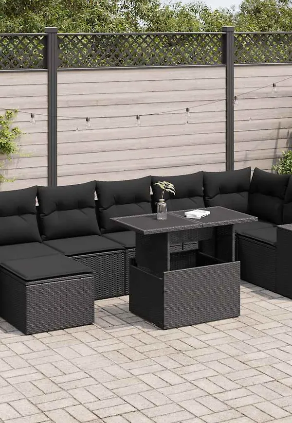 Svart VidaXL soffbord som passar perfekt till hösten 2025!