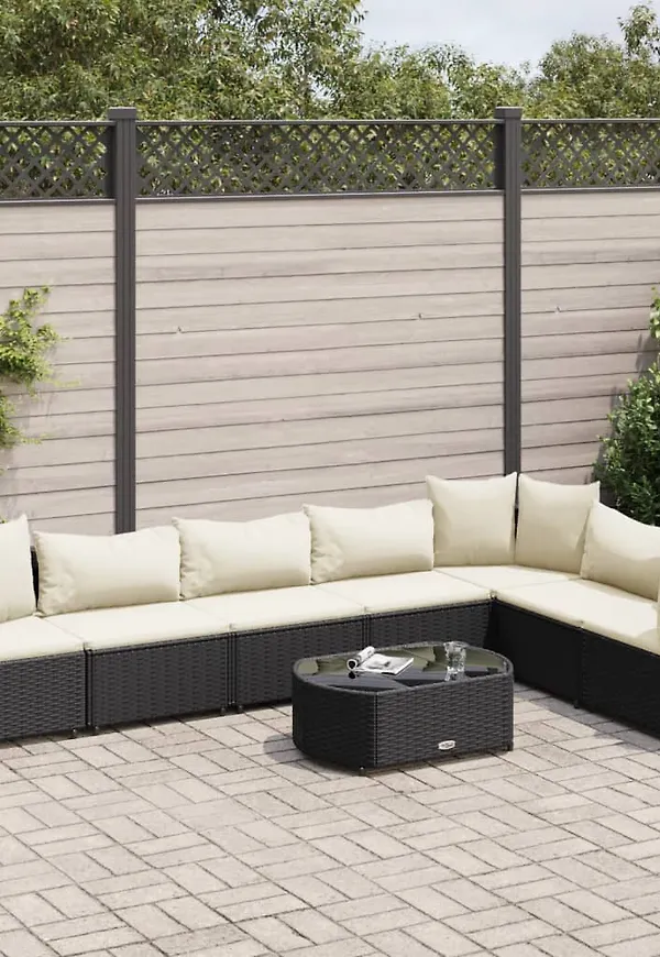 Svart VidaXL möbelgrupp som passar perfekt till hösten 2025!