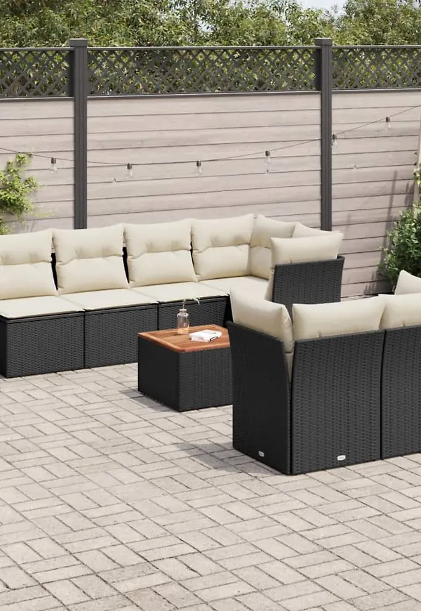 Svart VidaXL trädgårdsbord som passar perfekt till sommaren 2025!