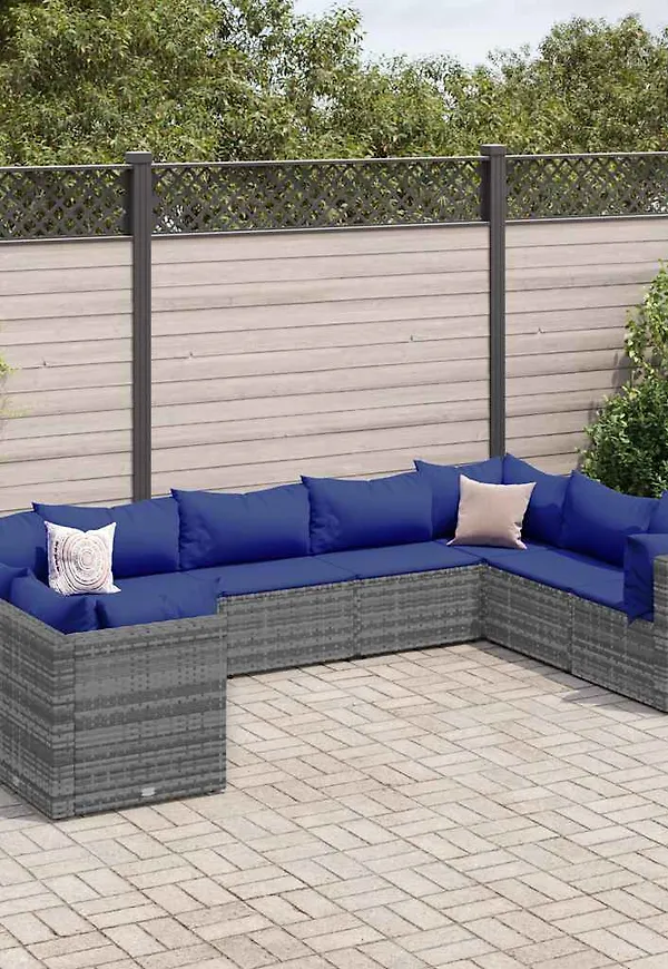 Grå VidaXL möbelgrupp som passar perfekt till hösten 2025!