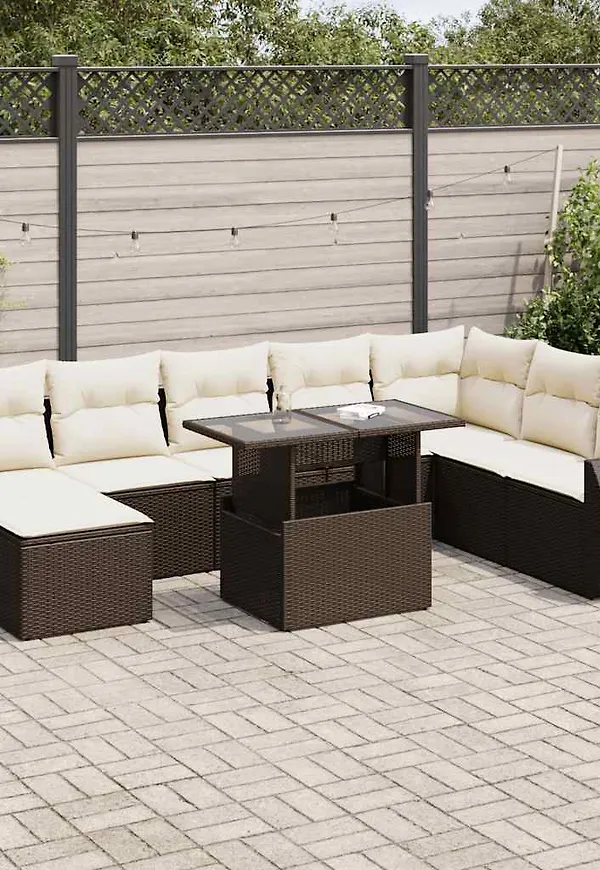 Exklusiv brun bord 2025 från vidaXL.