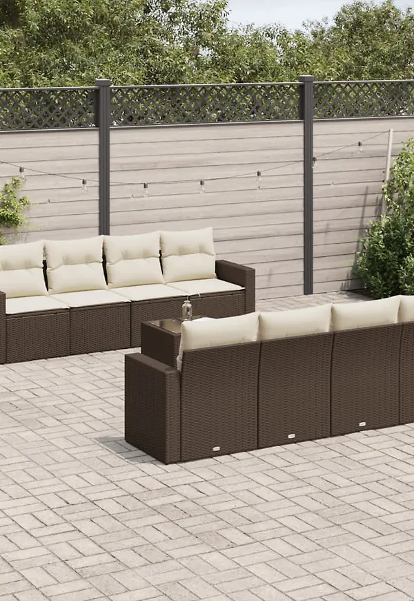 Snygg brun loungegrupp 2025 från vidaXL.