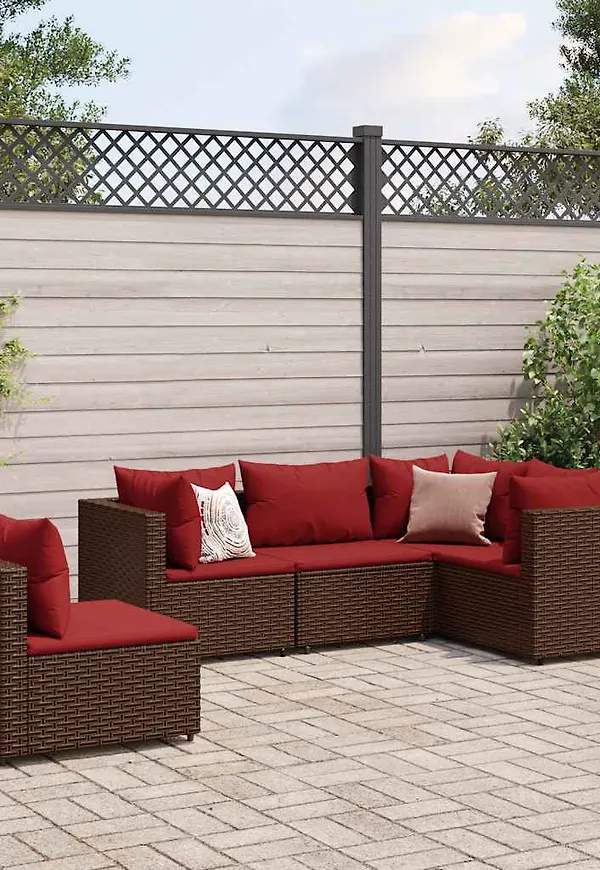 Brun VidaXL loungegrupp som passar perfekt till hösten 2025!