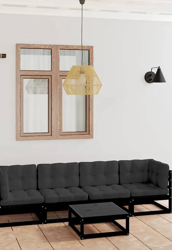 Riktigt fin svart loungegrupp 2025 från vidaXL.