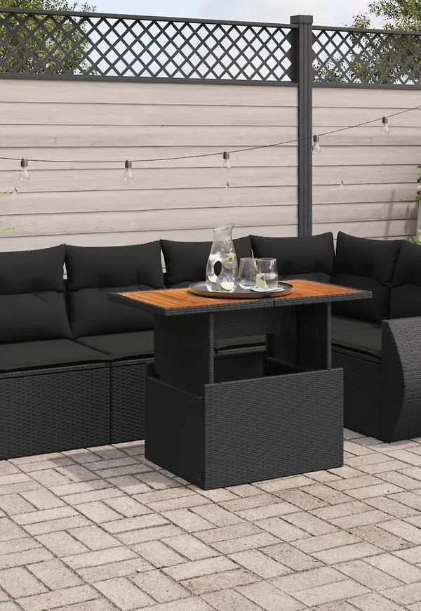 Svart VidaXL soffbord som passar perfekt till hösten 2025!