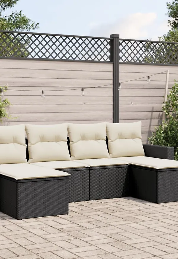 Otroligt fin soffgrupp i svart från vidaXL.