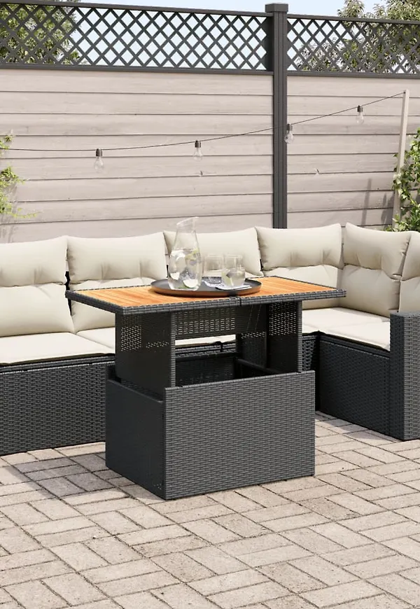 Riktigt snygg svart bord 2025 från vidaXL.