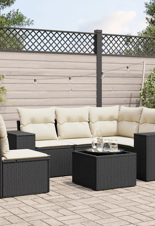 Elegant svart loungegrupp 2025 från vidaXL.