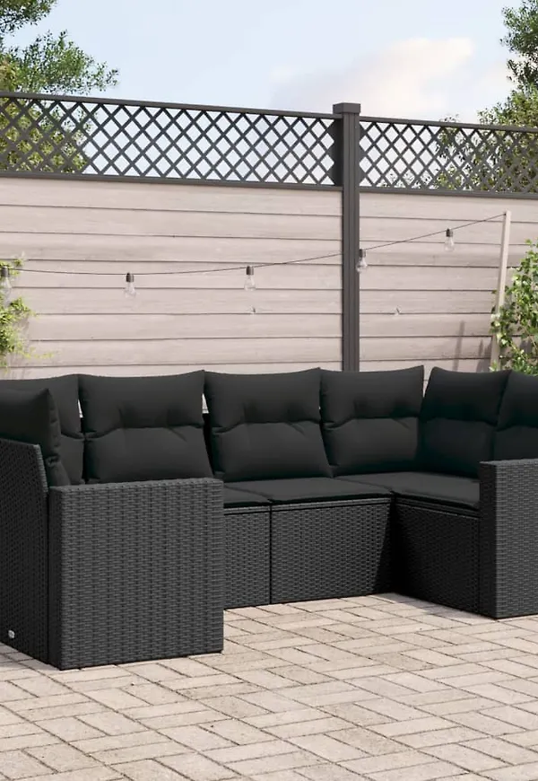 Stilriktig möbelgrupp i svart från vidaXL.