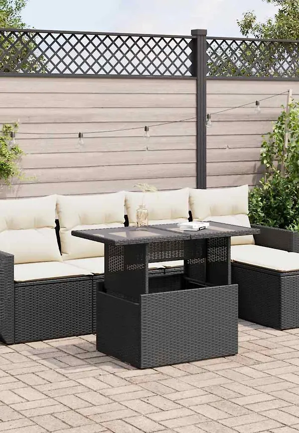 Svart VidaXL möbelgrupp som passar perfekt till hösten 2025!