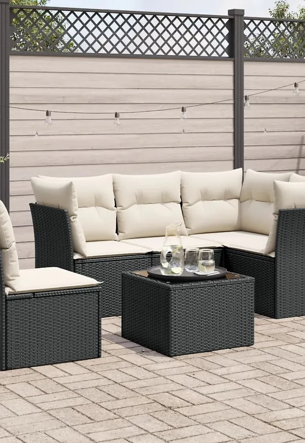 Riktigt snygg svart loungegrupp 2025 från vidaXL.