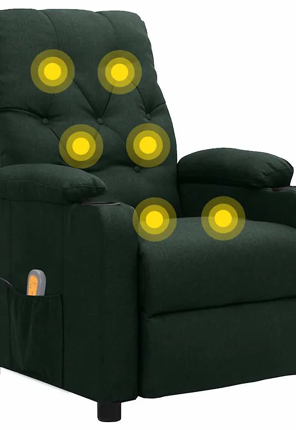 Grön vidaXL-fåtölj i otroligt snygg modell.