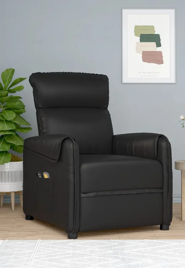 Svart vidaXL-bomullsstol i riktigt trendig modell.