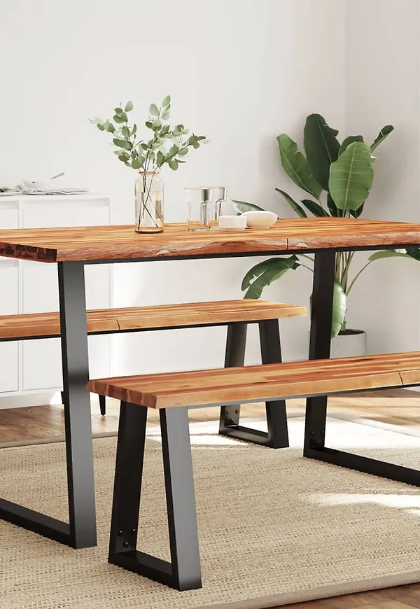 Brun vidaXL-matbord i modern modell.