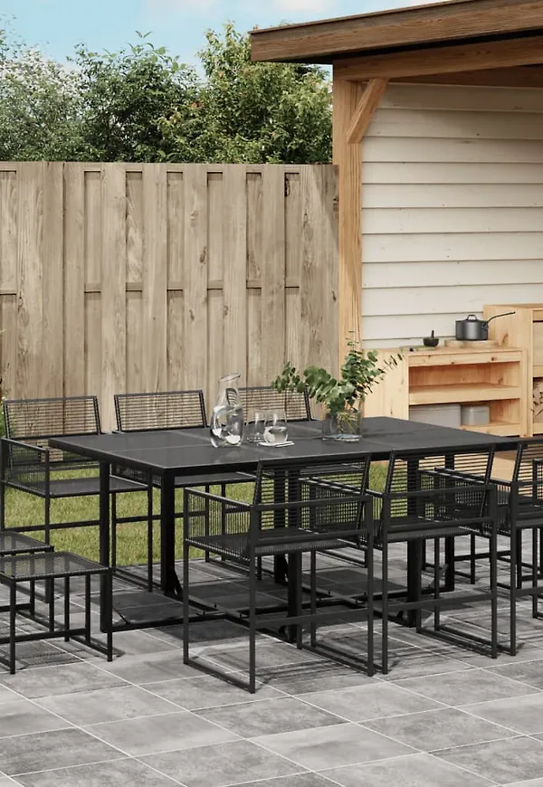 Jättefin bord i svart från vidaXL.