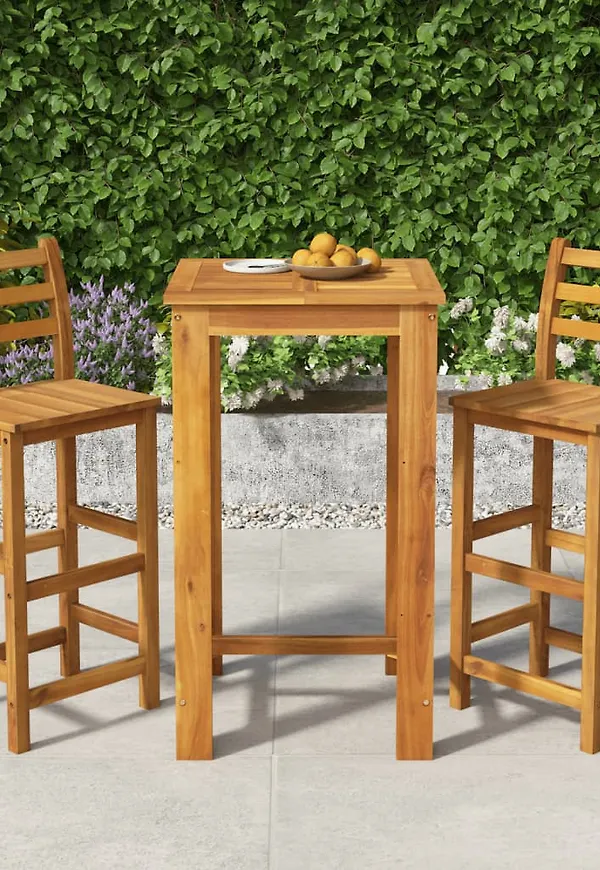 Brun vidaXL-middagsbord i stilriktig modell.