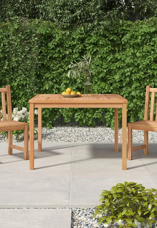 Brun vidaXL-middagsbord i stilriktig modell.