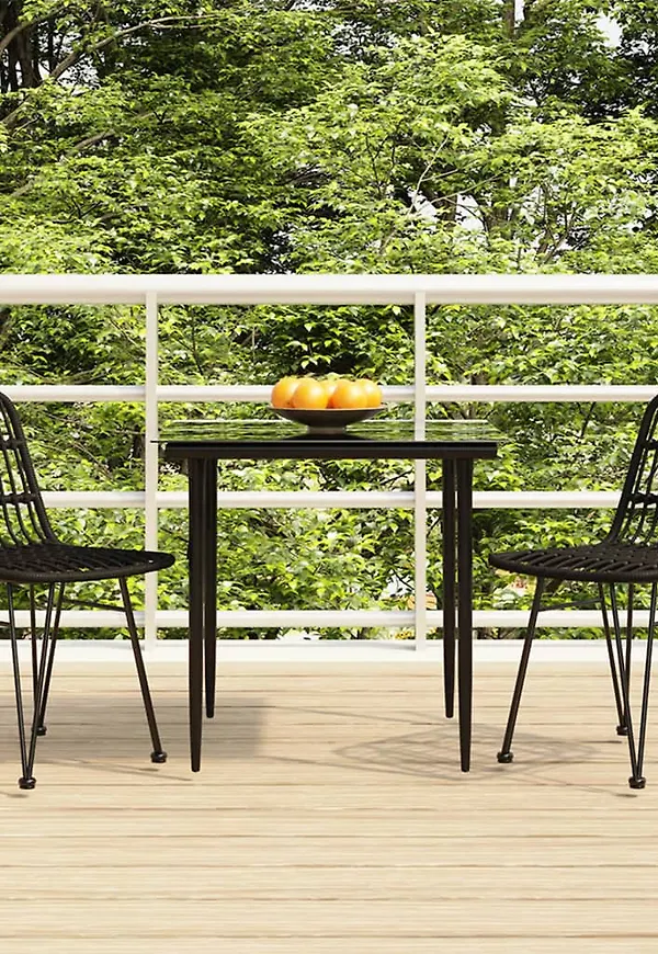 Svart VidaXL trädgårdsbord som passar perfekt till sommaren 2025!