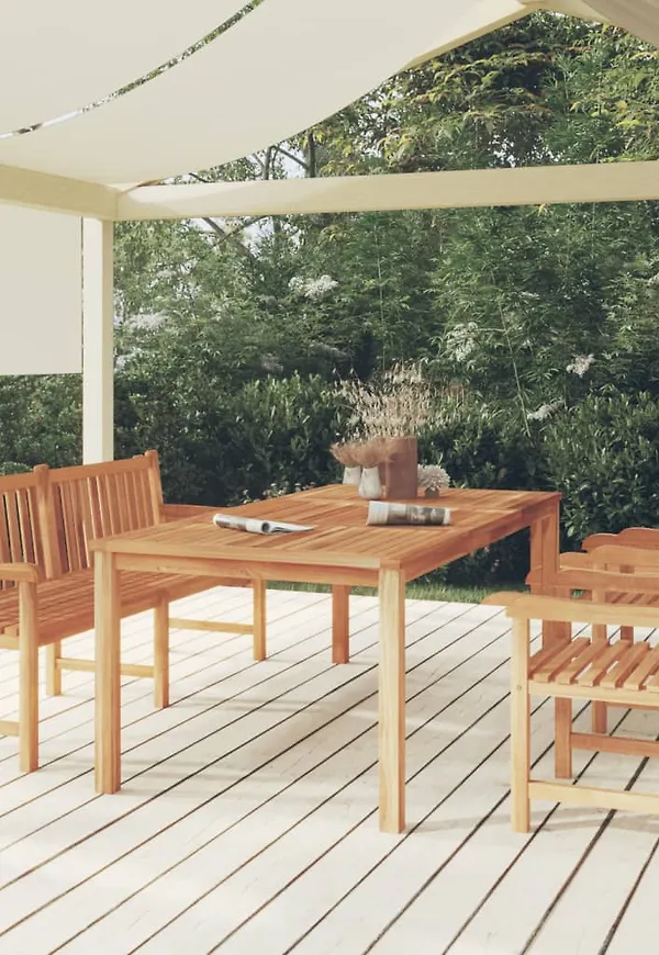 Brun vidaXL-bord i skön modell.