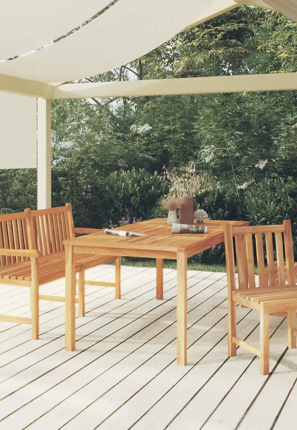 Fin brun teakbord 2025 från vidaXL.