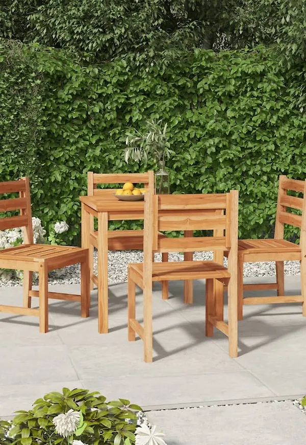 Söt middagsbord i teak från vidaXL.