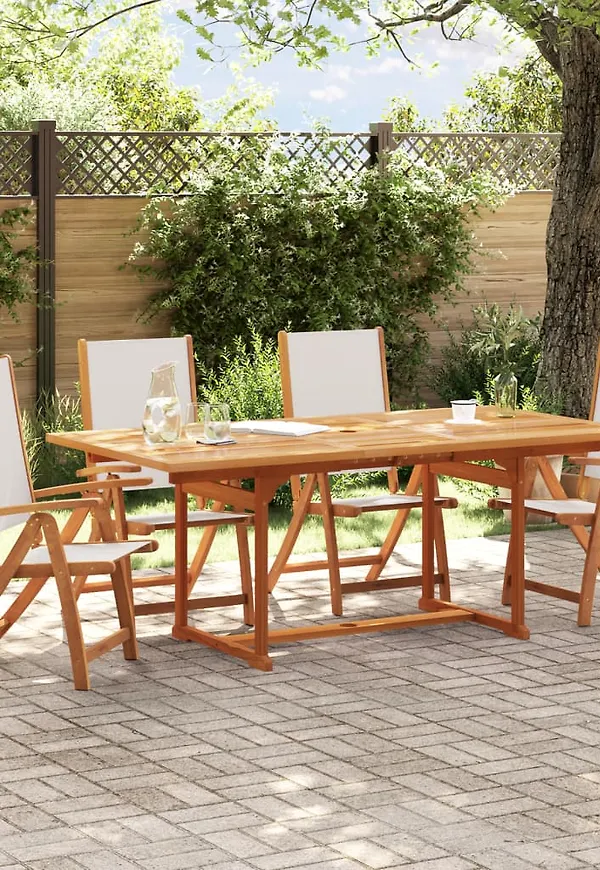 Fin trädgårdsbord i brunt från vidaXL.