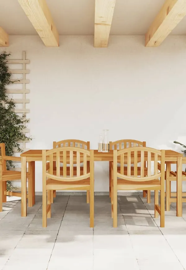 Mysig teakbord 2025 från vidaXL.