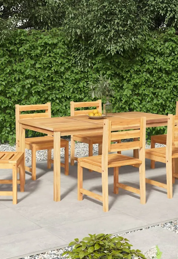 Riktigt fin teakbord 2025 från vidaXL.