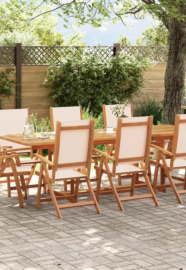 Brun vidaXL-utebord i supersnygg modell.