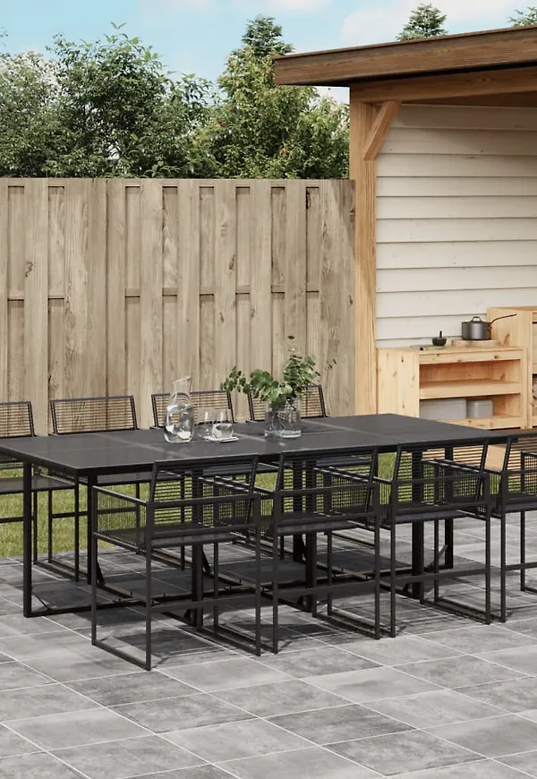 Svart vidaXL-bord i söt modell.