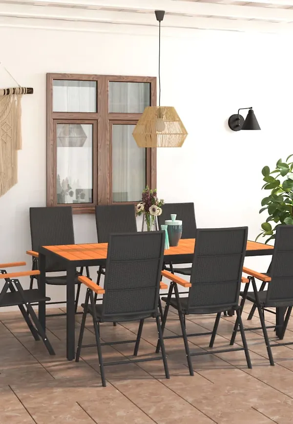 Jättesnygg svart stol i aluminium från vidaXL.