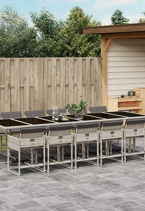 Grå vidaXL-bord i fantastiskt snygg modell.