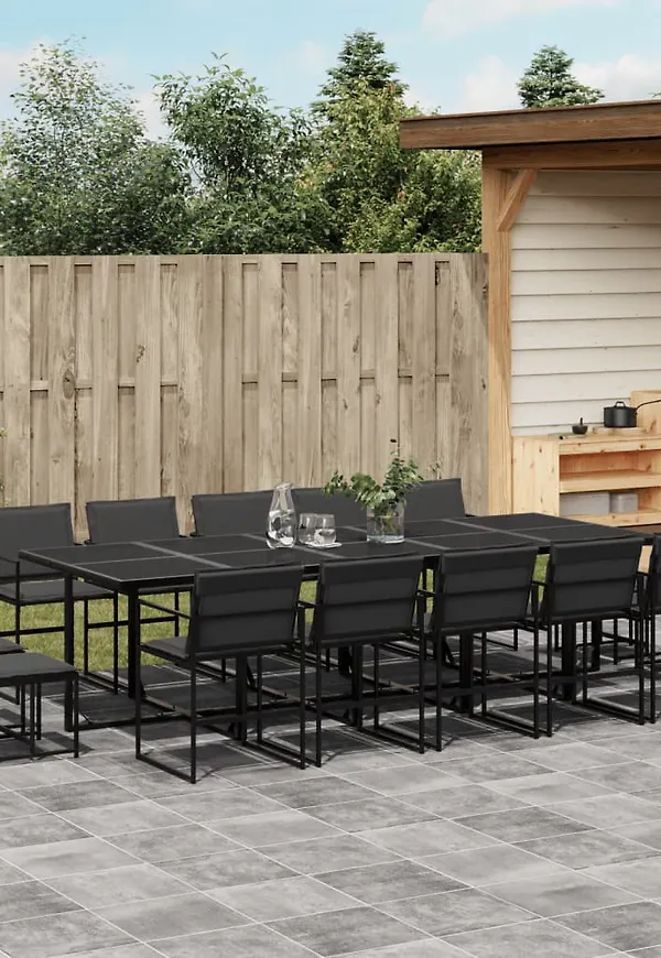 Jättefin svart bord 2024 från vidaXL.