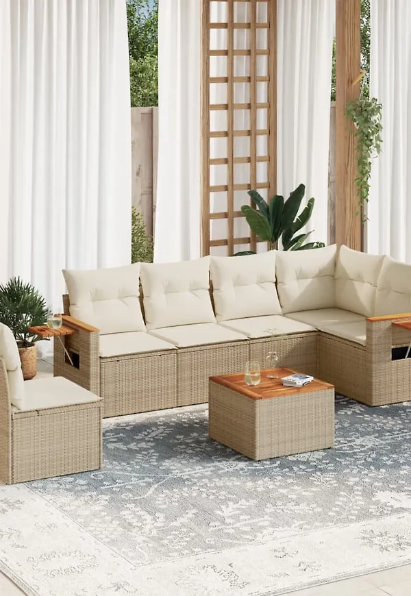 Jättesnygg beige bord 2025 från vidaXL.