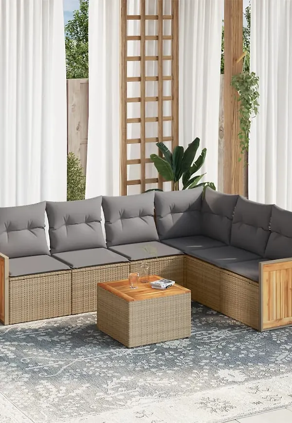 Modern beige bord 2025 från vidaXL.