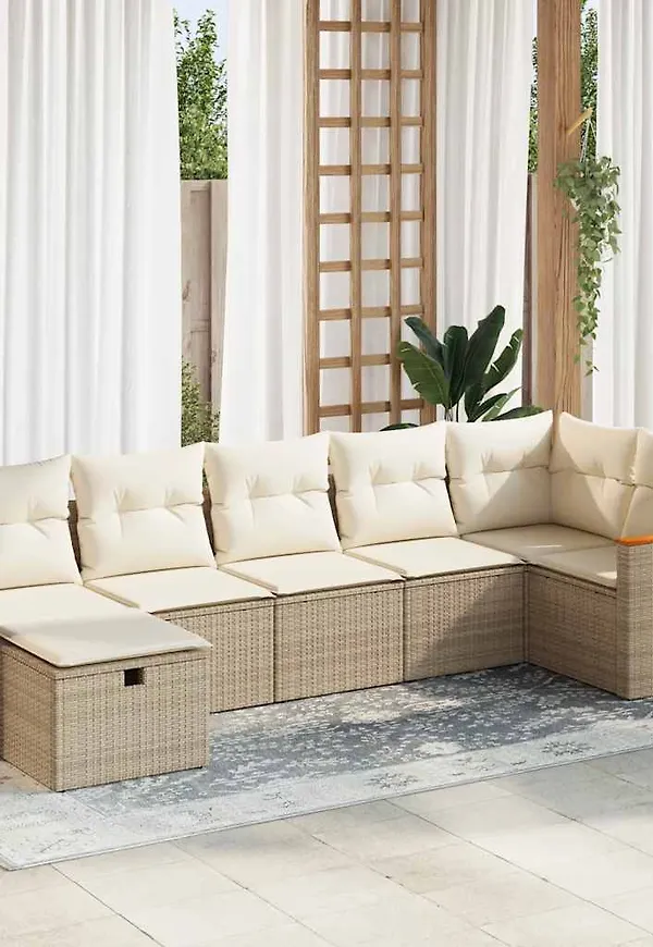 Otroligt fin beige matgrupp 2025 från vidaXL.