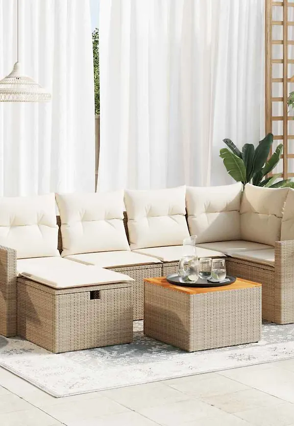 Beige VidaXL möbelgrupp som passar perfekt till hösten 2025!