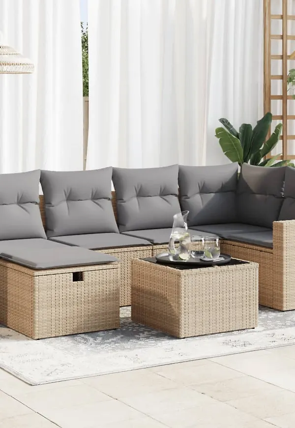 Beige VidaXL möbelgrupp som passar perfekt till hösten 2025!